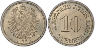 1889-A 10 Pfg J-4 MS65