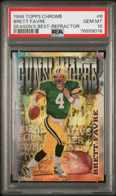 1998 Topps Chrome Season's Best Brett Favre #6 (Season's Best-Refractor) Gem Mt 10 front