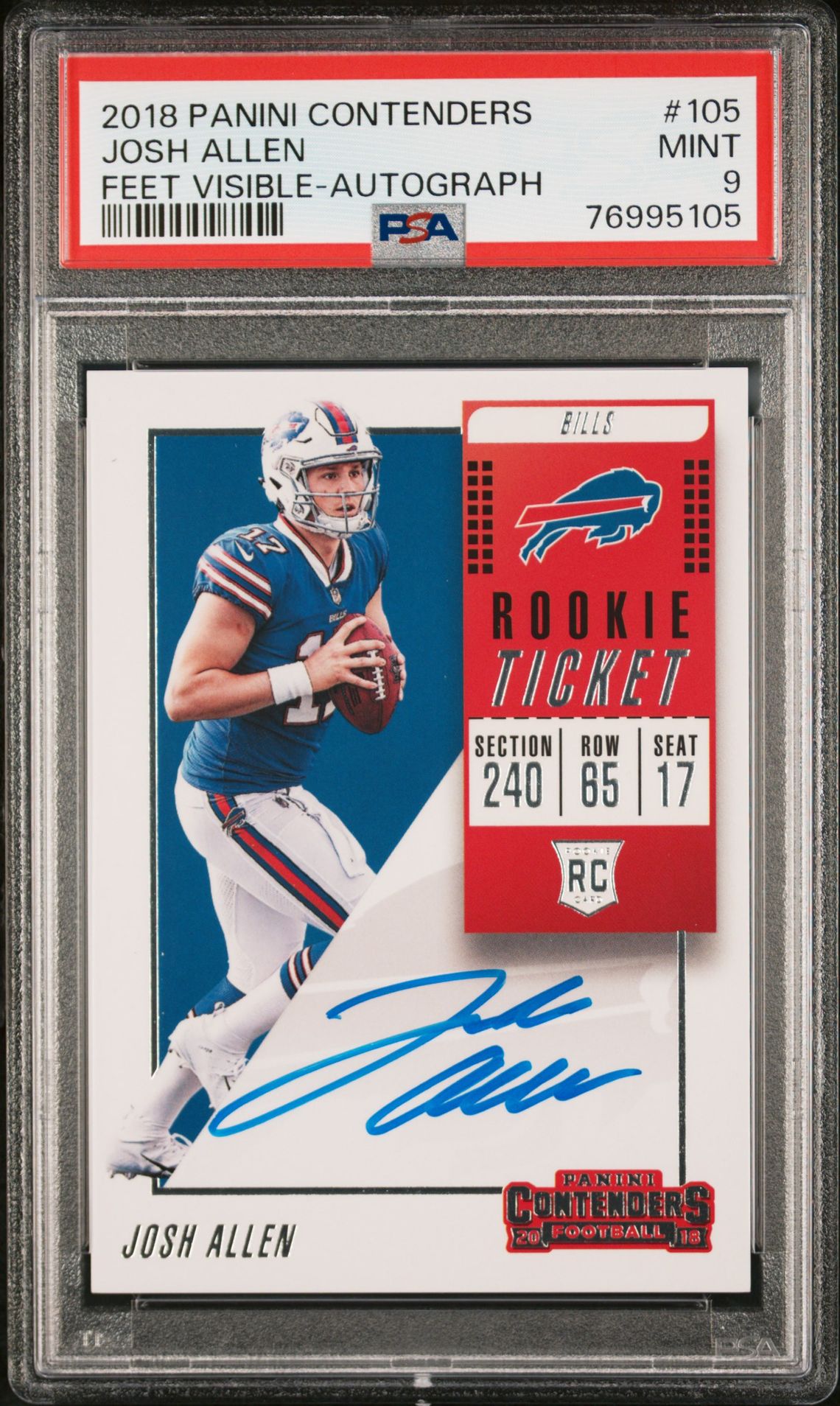 2018 Panini PANINI CONTENDERS VARIATION-AUTOGRAPH #105 Josh Allen front