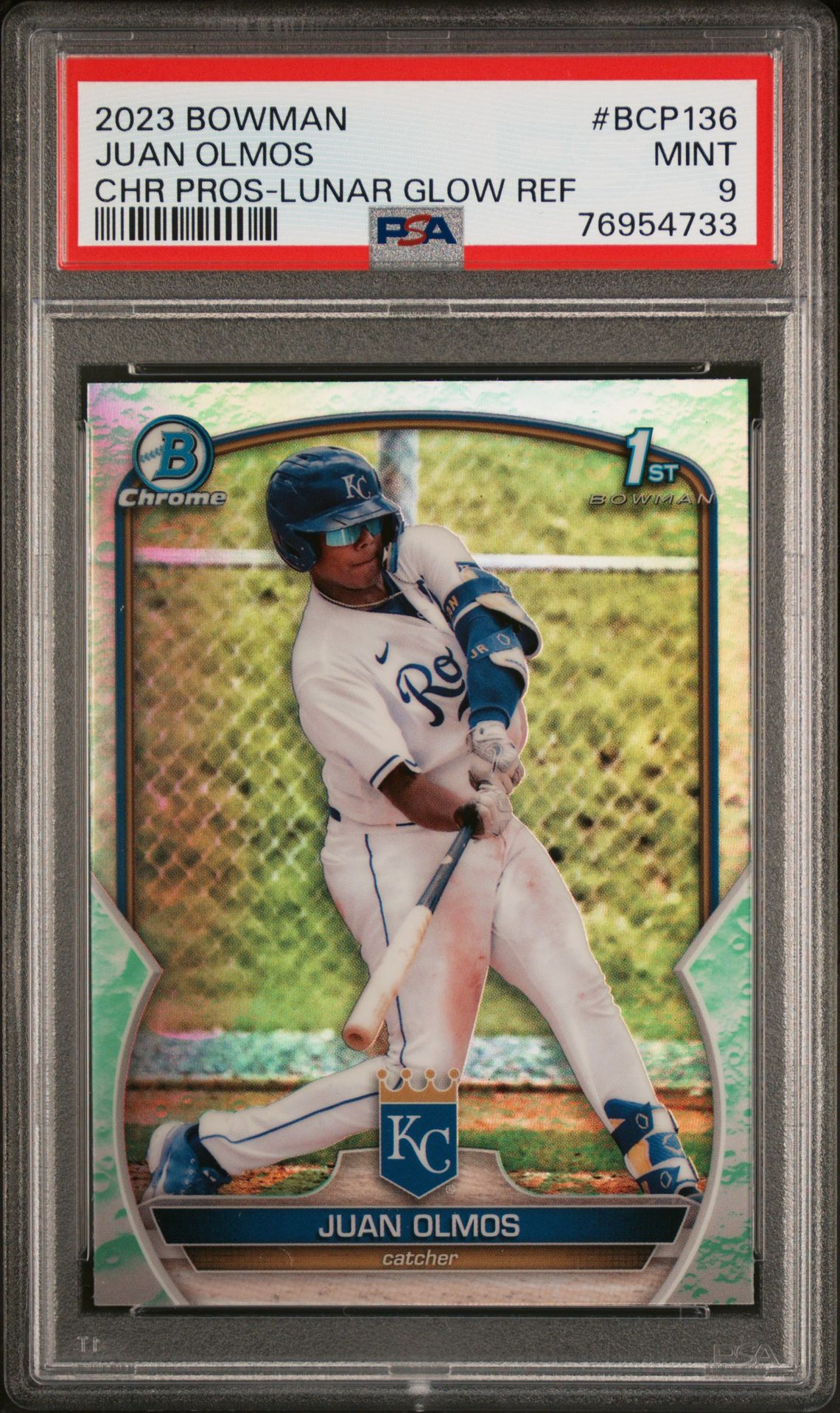 2023 Bowman BOWMAN CHROME PROSPECTS Refractor #BCP136 Juan Olmos front