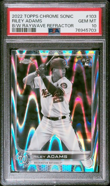  2022 Topps Chrome Sonic Edition Black/White RayWave