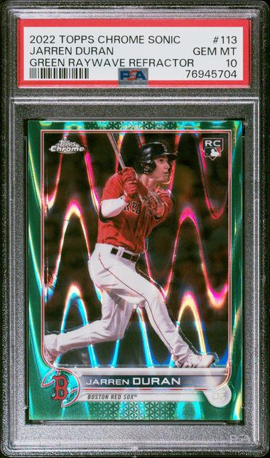 2022 Topps Chrome Platinum Anniversary Jarren Duran Rookie