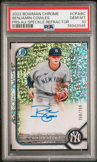 Jack Suwinski Signed 2022 Bowman Chrome Prospects Refractors