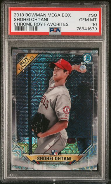 Shohei Ohtani Rookie Refractor 2018 Bowman Platinum #34, Angels