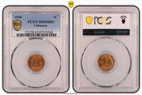 1936 1C MS65RD