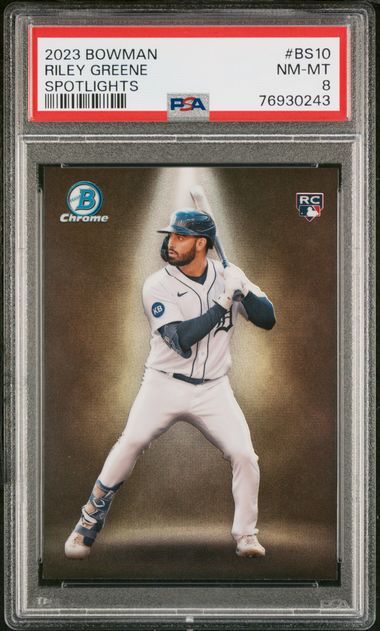 2023 Bowman Spotlights #BS10 Riley Greene – PSA NM-MT 8 on Goldin 