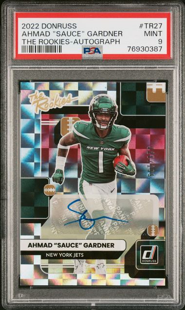 2021-22 Bowman University Ahmad “SAUCE” Gardner GOLD LAVA 1st Bowman Auto  9/50