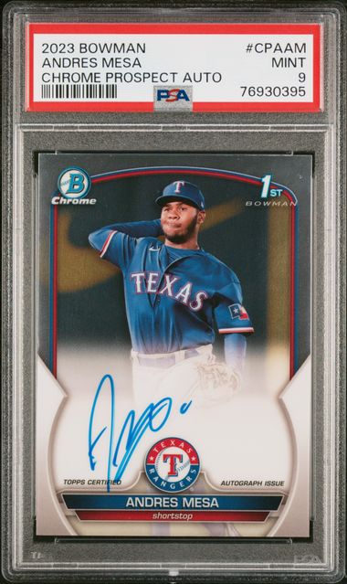 2023 Bowman Lazaro Montes 1st Auto PSA 10,  in 2023