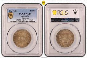 1927(m) Florin Canberra  KM-31 AU58