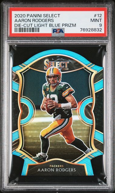 2020 Panini Select #12 Aaron Rodgers – PSA MINT 9 on Goldin Auctions