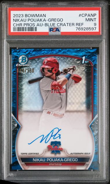 2023 Bowman Refractor Blue Crater Nikau front