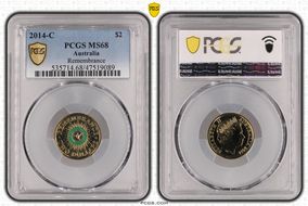 2014-C $2 Remembrance Colorized MS68