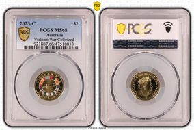 2023-C $2 Vietnam War Colorized MS68