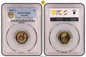 2023-C $2 Vietnam War Colorized MS68