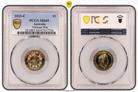 2023-C $2 Vietnam War Colorized MS69