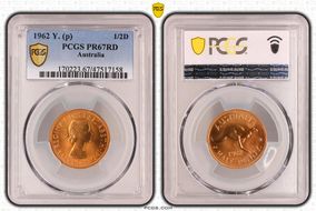 1962 Y. (p) 1/2D PR67RD