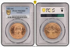 1952 (m) 1D MS64RD