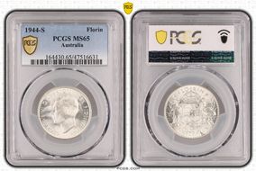 1944-S Florin KM-40  Ag MS65