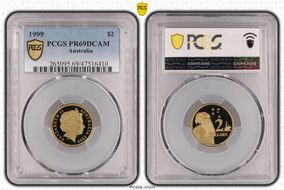 1999 $2 PR69DCAM