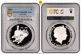 2004 $5 150 Yrs of Steam Railways PR69DCAM