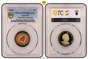2023 $1 Vegemite Centenary Colorized PR70DCAM