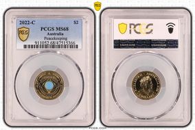 2022-C $2 Peacekeeping Colorized MS68