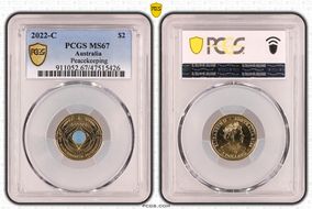 2022-C $2 Peacekeeping Colorized MS67