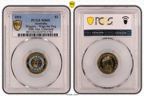 2021 $2 Wiggles - Wags the Dog 30th Ann. Colorized MS65