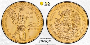 2010-Mo 200 P Bicentenary KM-932  Au MS70