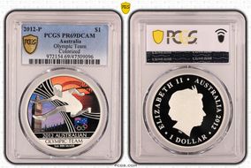 2012-P $1 Olympic Team  Colorized PR69DCAM