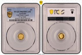 2012 2C Frill Neck Lizard 0.5g Gold PR69DCAM