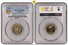 2020 $2 Olympic Team - Striving MS66