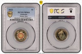 2022 $2 Honey Bee Colorized MS64