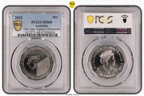 2022 50C 75th Ann. Signals Directorate MS68