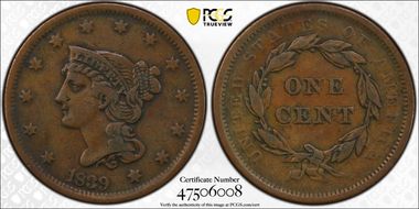 1839 1C Type of 1840 VF25BN
