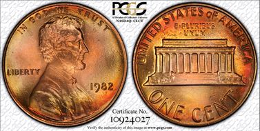 1982 1C MS68RD