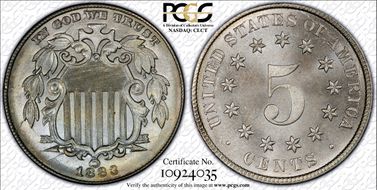1883 5C Shield MS67