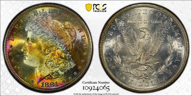 1881-S $1 MS68+