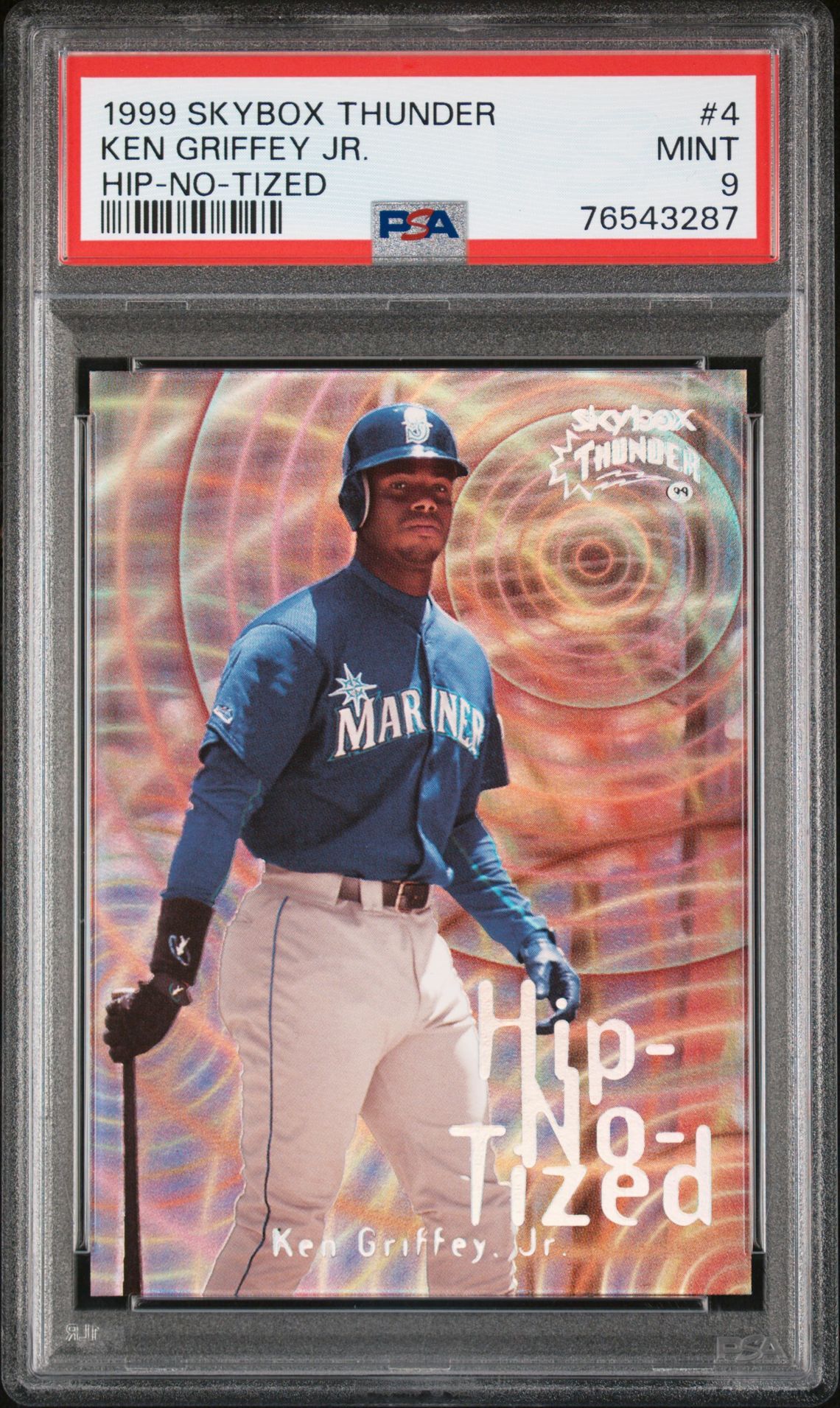 1999 SkyBox SKYBOX THUNDER HIP-NO-TIZED #4 Ken Griffey Jr. front