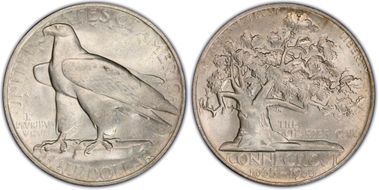 1935 50C Connecticut MS64