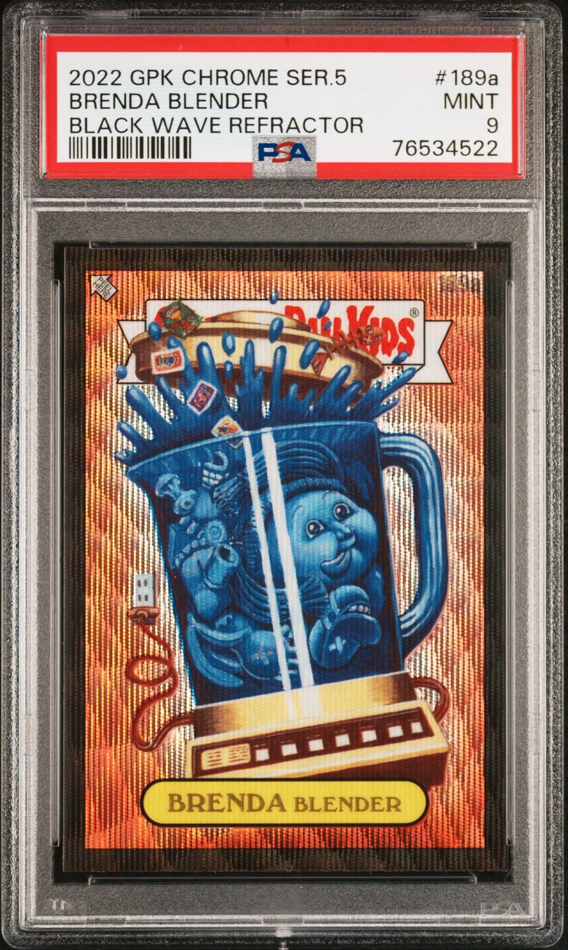 2022 Topps GARBAGE PAIL KIDS CHROME Wave #189A Brenda Blender front