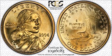 2004-D SAC$1 MS68