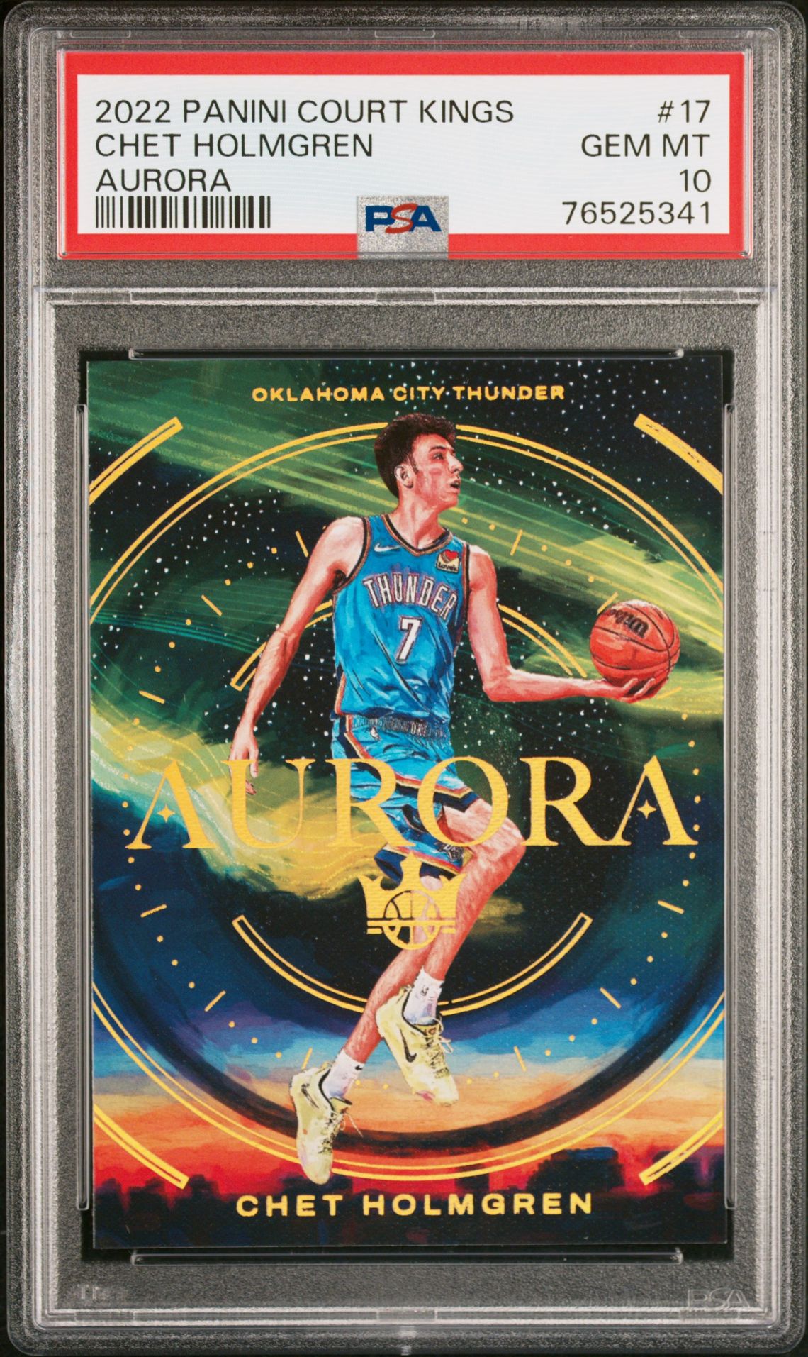 2022 Panini PANINI COURT KINGS AURORA #17 Chet Holmgren front