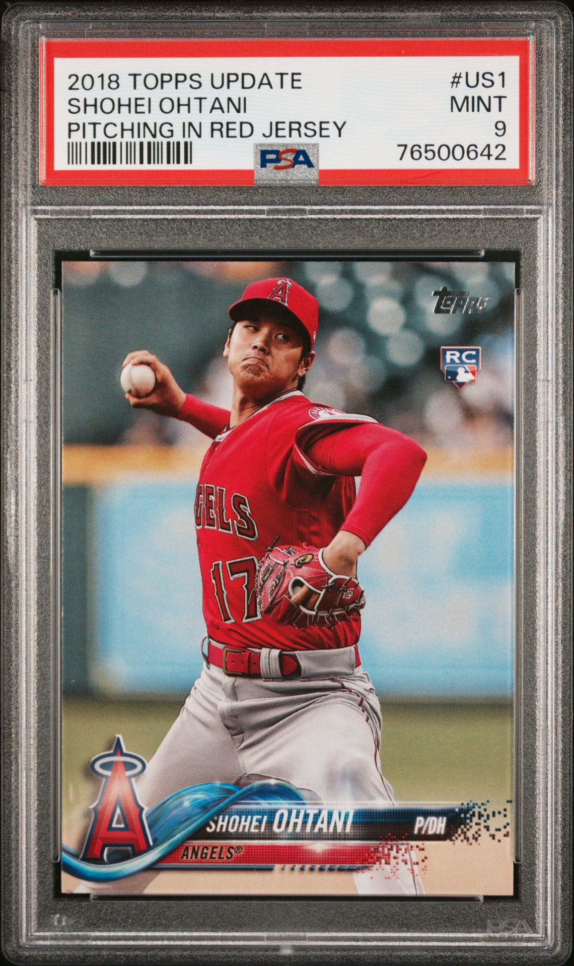 2018 Topps Red #US1 Shohei Ohtani front