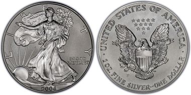 2006-P $1 Eagle-20th Anniv. Rev Pr First Strike PR69