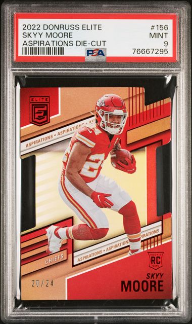 Skyy Moore 2022 Donruss Football: Rated Rookie Card No. 324 KC Chiefs