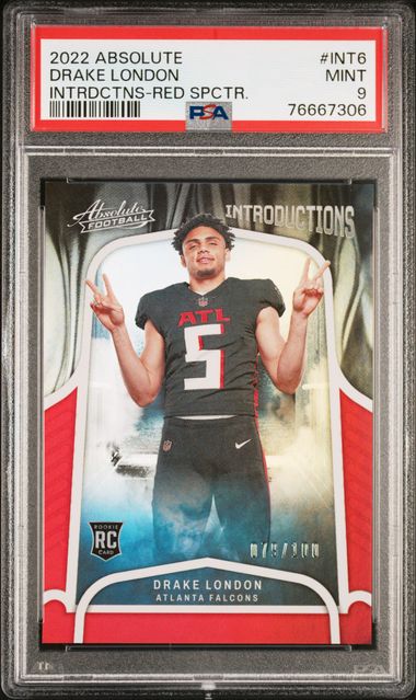 2022 Panini Clearly Donruss Rated Rookie Drake London #57 Atlanta