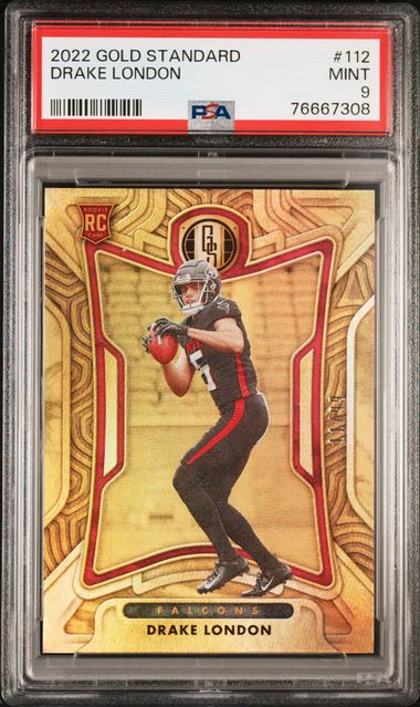 2022 Panini Clearly Donruss Rated Rookie Drake London #57 Atlanta