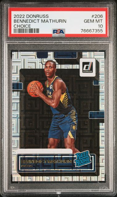 2022-23 Panini Donruss Rated Rookie Choice #206 Bennedict Mathurin