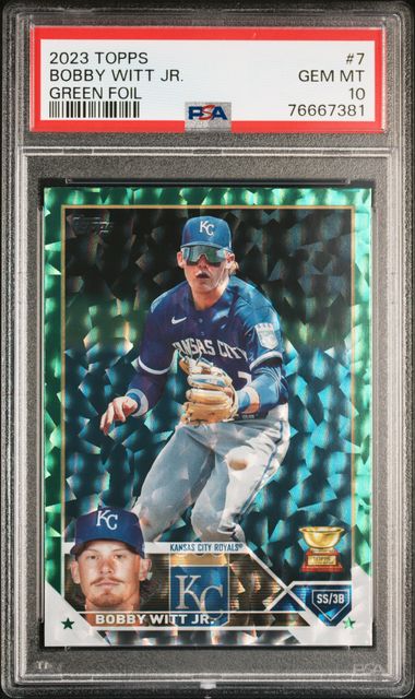 2023 Topps Rainbow Foil #7 Bobby Witt Jr - PSA GEM MT 10 on Goldin Auctions